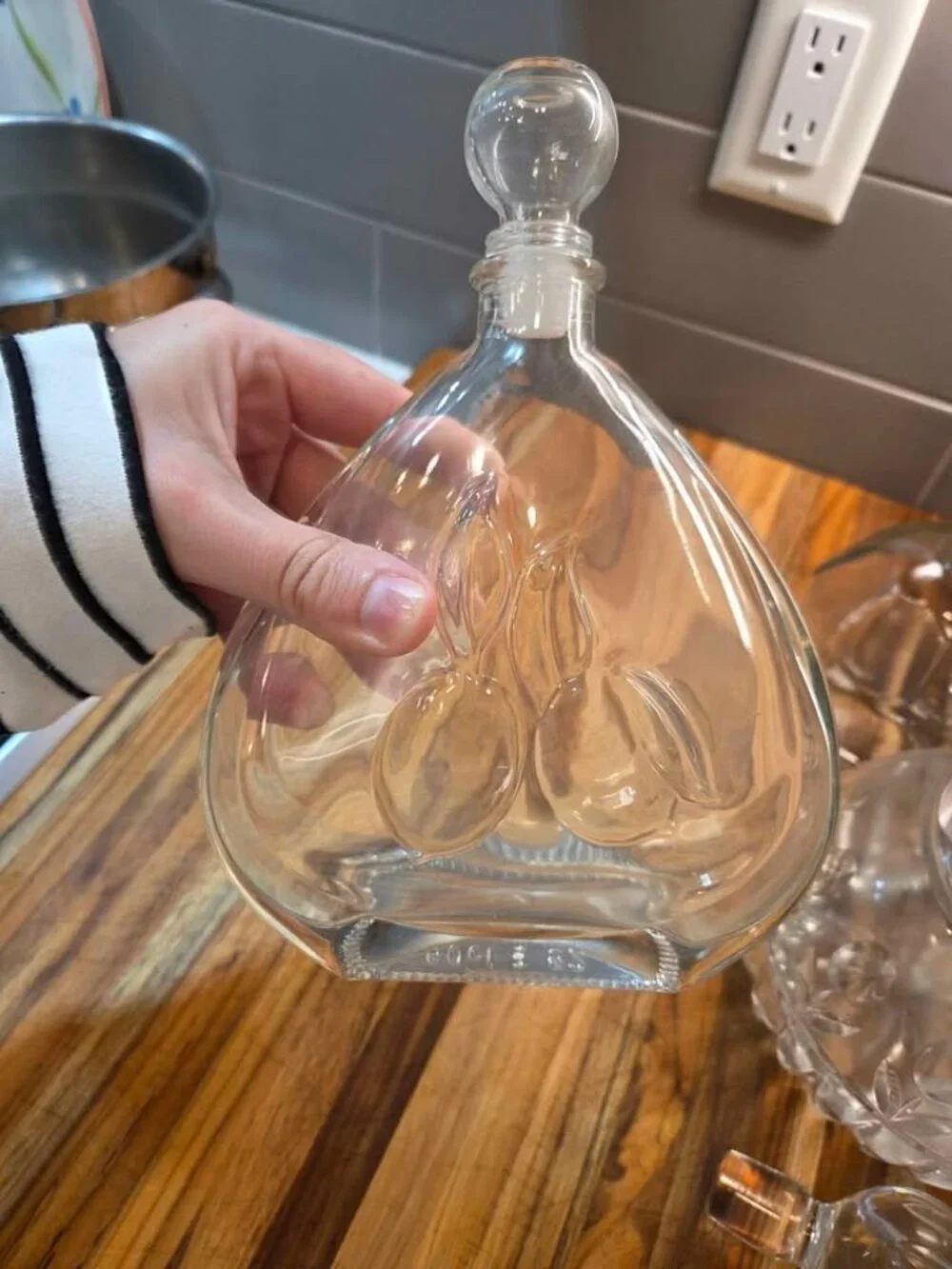 3 decanters or bottles